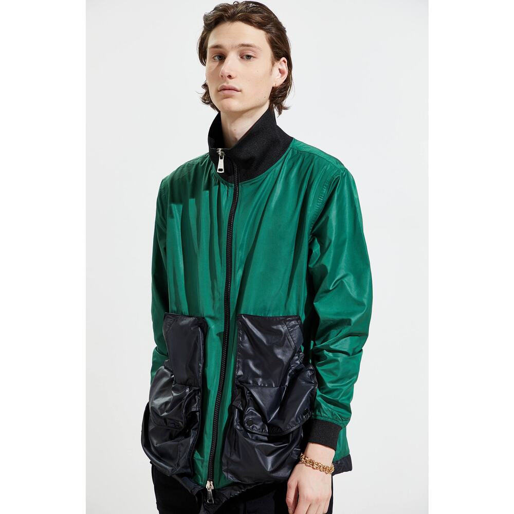 New Urban Outfitters LYpH Smitt Two-Tone Track Jacket $479  MEDIUM  Green/Black